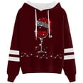 thumbnail image 1 of WILLBEST Sudadera con Capucha Sudadera con Capucha y Cordón con Estampado Navideño Informal para Mujer Chica​​, 1 of 3