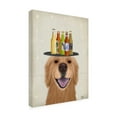 thumbnail image 2 of Fab Funky 'Golden Retriever Beer Lover' Canvas Art, 2 of 3