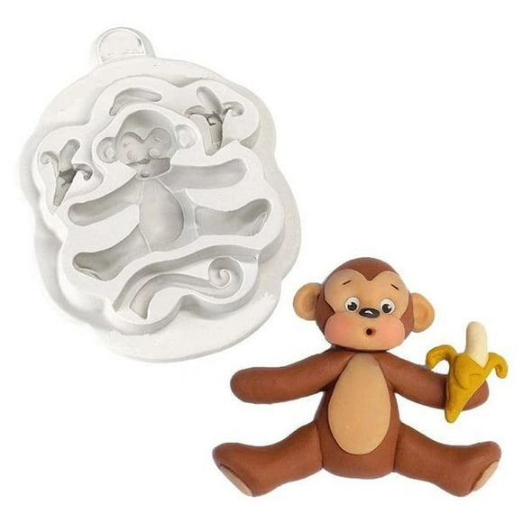 JYK Cakes 3D Silicone Baby Monkey Mold