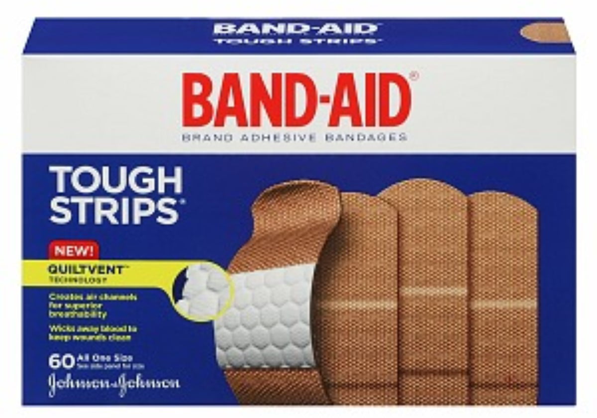 Buy Band Aid Brand Adhesive Bandages Tough Strip 60 Ea Pack Of 2 Online In India 45022218