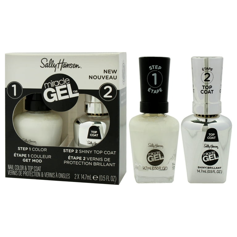 Sally Hansen Miracle Gel, Get Mod Duo Pack, 2 Step, Chip-Resistant