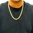 thumbnail image 3 of 14k Yellow Gold Miami Cuban Link Chain Semi Hollow Necklace, 7mm, 26", 3 of 4