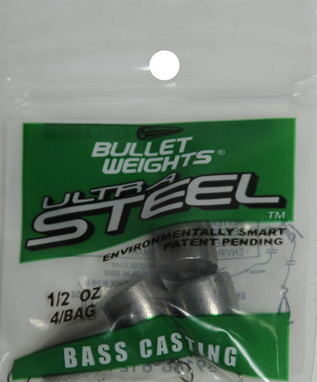 (2 pack) Bullet Weights® Ultra Steel Bass Casting 1/2 Oz., 4 sinkers