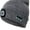 Gray, variant on Bluetooth Beanie Hat with Light, Unisex USB Rechargeable 6 LED Headlamp Cap with Headphones, Built-in Stereo Speakers & Mic Winter Knitted Beanie Hat (Navy Blue)