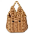 thumbnail image 1 of Cesta de Regalo Tejida una Mano con Forma de Huevo de Pascua de Conejo, Cesta de Picnic, Cesta de Almacenamiento de Frutas, Cesta de Flores, 1 of 5