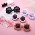 thumbnail image 2 of SWETRACE 2Pcs Kids Sunglasses Girls Sunflower Design in White and Purple for Party 12.5x12.5x3.7in, 2 of 8