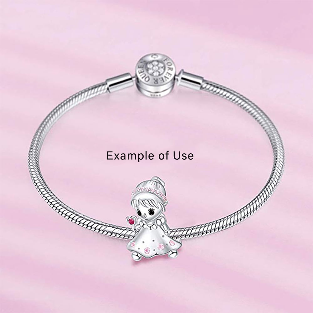 Baby Girl or Boy Charm for Women European Bead CZ Sterling Silver Ginger Lyne Collection