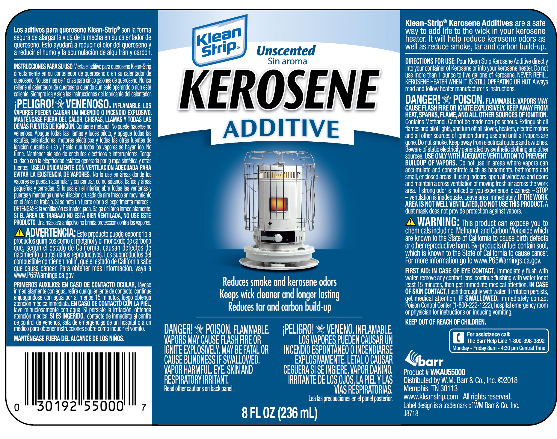 Klean Strip® Unscented Kerosene Additive, oz
