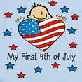 thumbnail image 2 of CafePress - 1St 4Th Of July Baby/Toddler Bodysuits - Baby Light Bodysuit, Size Newborn - 24 Months, 2 of 4