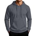 thumbnail image 3 of HAJWOH Men's Hoodie Pullover Long Sleeve Sweatshirt Drawstring Casual Workout Top With Pockets, 3 of 5