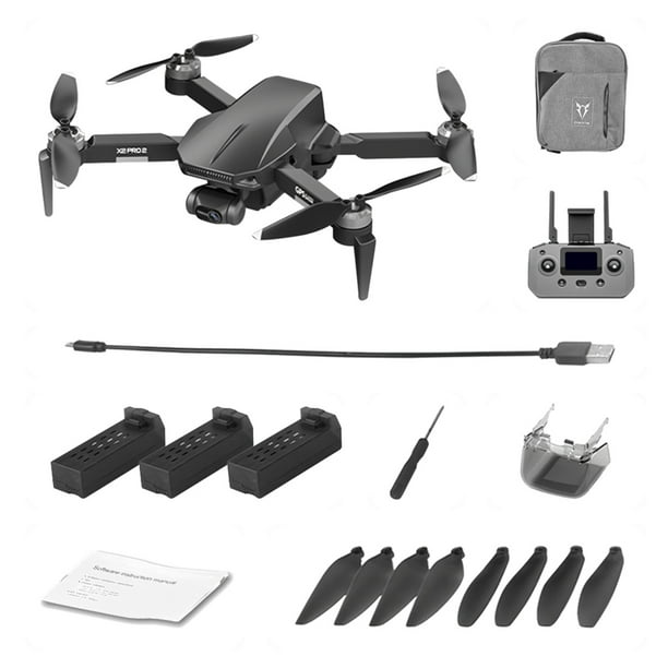 praktiseret Håndbog Smigre Sukalun 5G RC X2-PRO3, Brushless GPS Three-Axis Self-Stabilizing Electronic  Gimbal Drone, Folding Four-Axis High-Definition Aerial Drone - Walmart.com