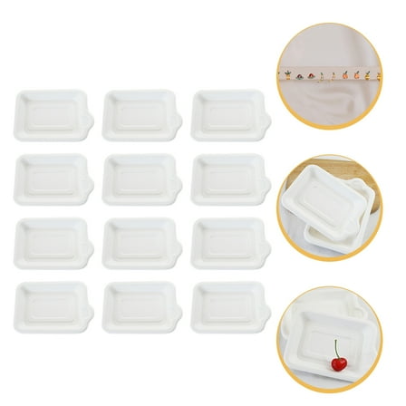 Worgeous Picnic Plate White Sugarcane Pulp Paper 50Pcs