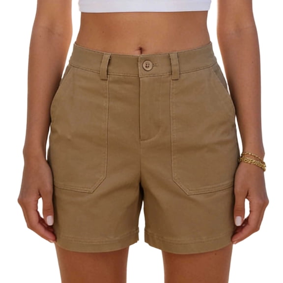 Admvng Women's Summer Casual Shorts Breathable Soft Hiking Shorts with Pockets