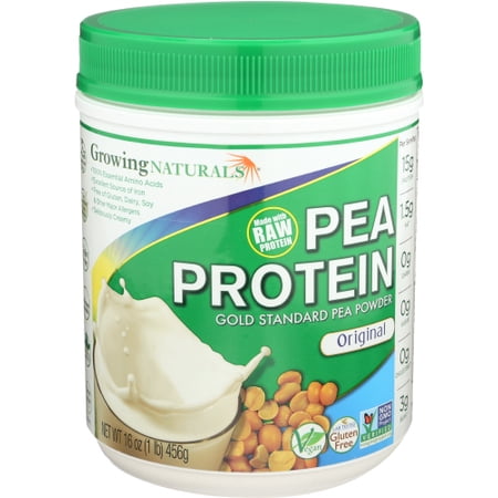 (Pack Of 2) Growing Naturals Gold Standard Pea Protein Powder 1 Lb