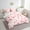 Pink Linen, variant on Watercolor Floral King Comforter Set 7pcs Green Yellow Abstract Leaves Bedding Comforter Sets, Chic Flower Bed in a Bag for Girls Tropical Plant Bedding Set, Mid Century Aesthetic Bed Sheets Set