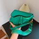 thumbnail image 2 of Bolso cruzado para mujer, nueva tendencia de primavera 2023, bolso cruzado oblicuo a la moda con cara brillante, bolso de sillín rojo de red simple, verde para mujer, 2 of 2
