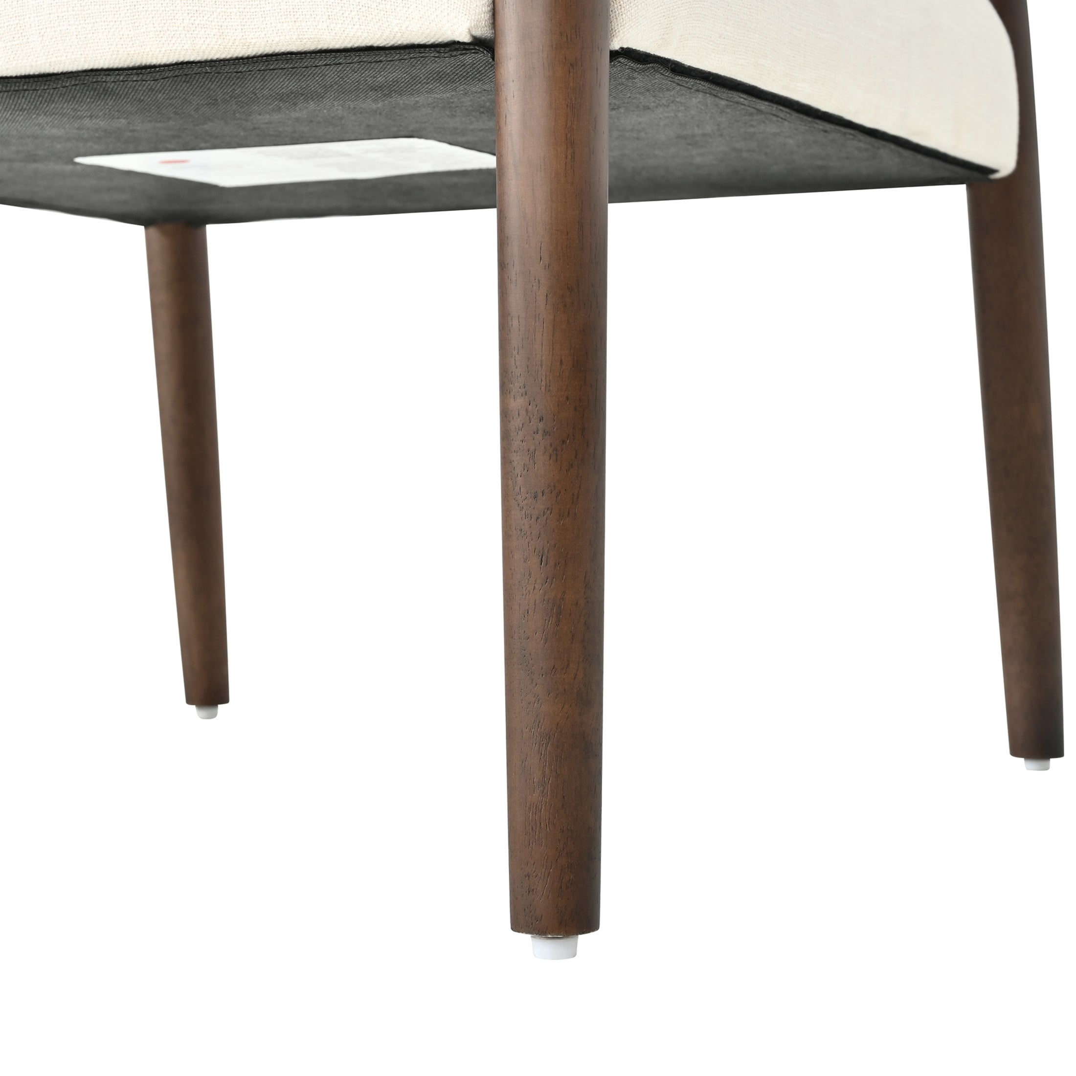 Christopher Knight Home 7-Piece Modern Dining Table with 6 Upholstered Armchairs Set, Walnut+Beige