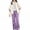 Purple, variant on Coerni Big Boys Girls 2 Pcs Sweatsuit Stand Collar Zip Up Jacket and Wide Leg Pants Set Casual Sporty Matching Tracksuit Outfit Fall