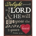 thumbnail image 2 of Art Licensing Studio 26x32 Black Ornate Wood Framed with Double Matting Museum Art Print Titled - Psalm Saying I, 2 of 4
