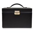 thumbnail image 1 of Joyero Wolf Heritage pequeño negro con funda de viaje, 1 of 6