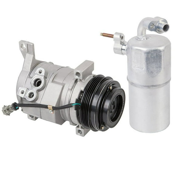 AC Compressor w/ A/C Drier For Chevy Silverado Tahoe Suburban Avalanche GMC Sierra Yukon Cadillac Escalade Hummer H2 - BuyAutoParts