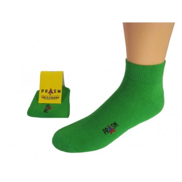 PRASM (Coton Égyptien Premium) Chaussettes de Cheville pour Hommes - 1 Paire-Vert Vif
