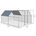 thumbnail image 2 of 9.5 x 12.5 Feet Large Walk In Chicken Coop Run House, Chicken Run Pen for Yard with Cover Outdoor Chicken Cage Enclosure Crate Outside, 2 of 6