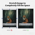thumbnail image 3 of FLASHLUMI 8x12 Inch Impressionist Red Fox in Dark Forest Canvas Wall Art, Rustic Wildlife Decor for Living Room Bedroom, No Frame, 3 of 10