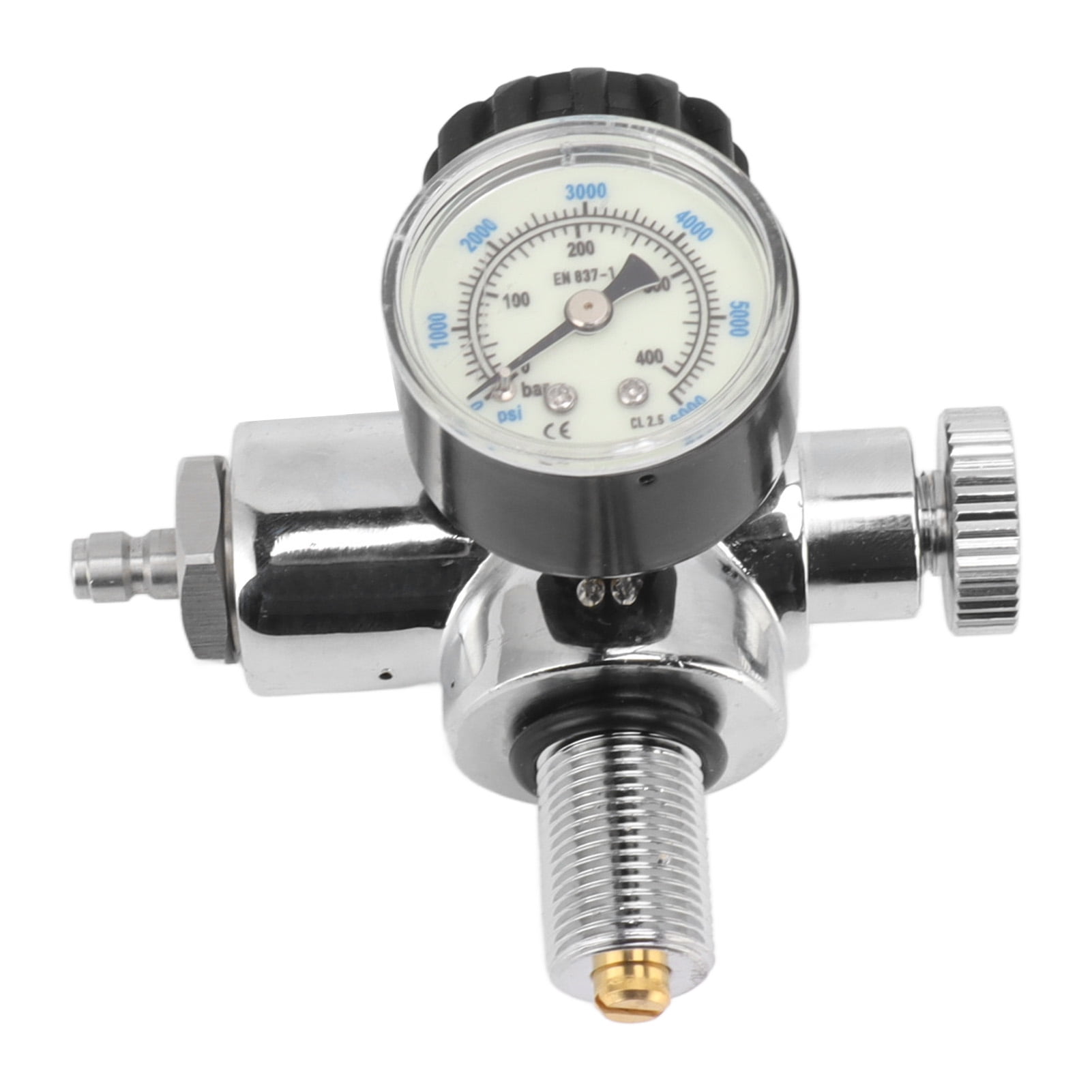 6000psi Diving Pressure Gauge, Luminous Sealing Anti Rust 400Bar M18x1