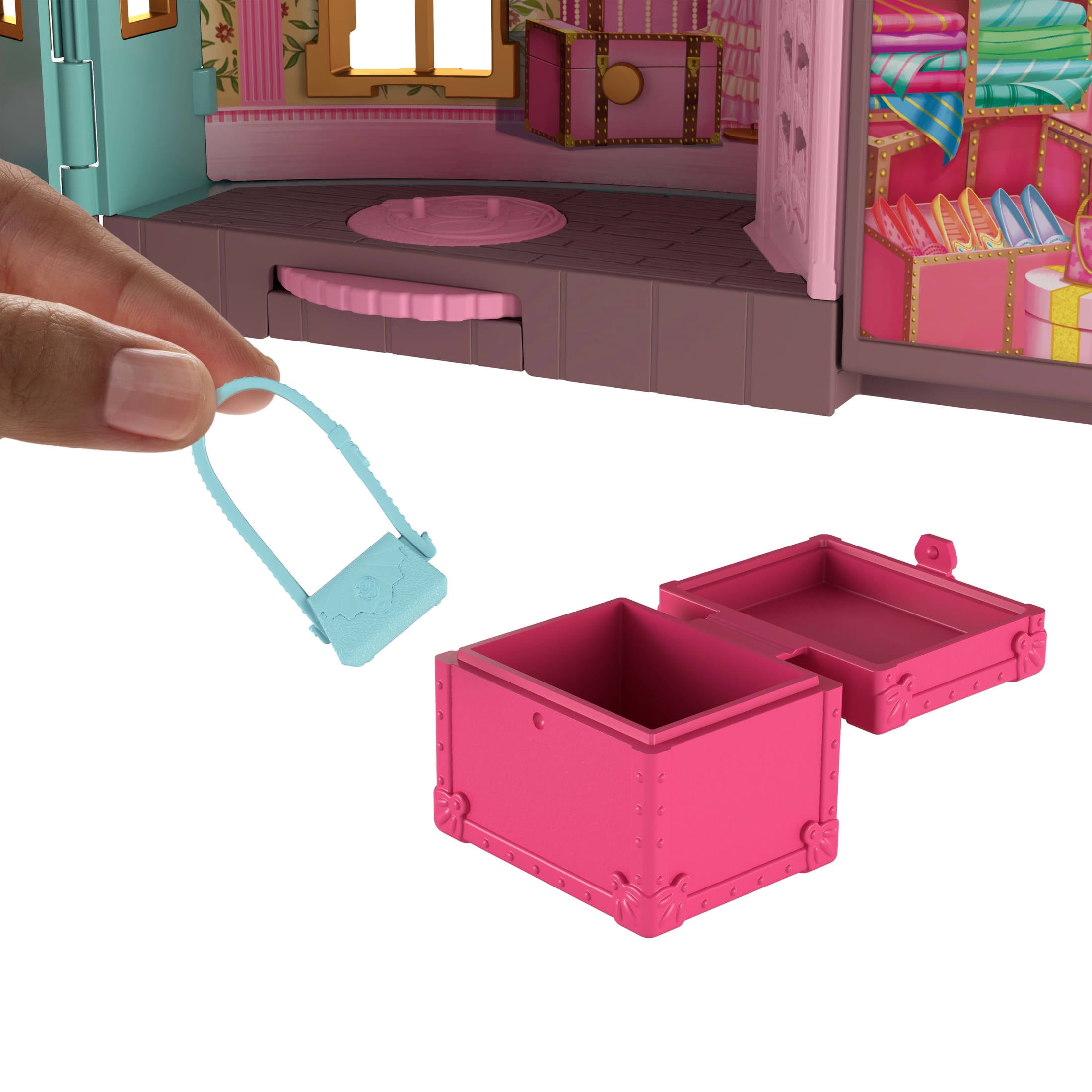 Universal Pictures' Wicked So Popular Dorm Small Doll Playset with 3 Play Spaces & 10 Total Pieces
