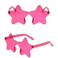 thumbnail image 6 of Fufafayo under $5 Star Sunglasses, Star Shape Sunglasses, Tinted Party Glasses for Women Men, Fashion Rimless Colorful Shades for Wedding Dance Halloween Party, Beach Vacation Photo Prop Accessory, 6 of 6