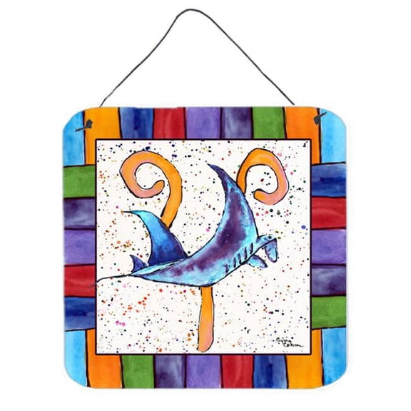 Carolines Treasures 8448-YDS66 Beach and Seafood Wall or Door Hanging Prints 6HX6W multicolor