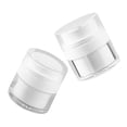 thumbnail image 6 of HEMOTON  2 Pcs Makeup Dispenser Bottle Small Cream Night Container Travel White, 6 of 8