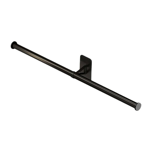 Organizador de toallero doble, estantes de baño, colgador de almacenamiento, barra de montaje en pared, accesorios, soporte de barra moderno para sala 45cm Gloria Portacaña