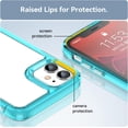 thumbnail image 4 of Case for iPhone 11 Pro Max Case Slim Dropproof [Defend from Drop/Scratch/Slip/Fingerprint] Clear Acrylic Hard Back Soft TPU Bumper Hybrid Phone Cover for iPhone 11 Pro Max-Crystal Blue, 4 of 14