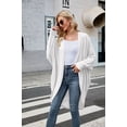thumbnail image 5 of Sherrylily Women Cardigan Long Batwing Sleeve Open Front Knit Sweater Chunky Waffle Coat, 5 of 5