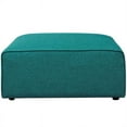 thumbnail image 4 of Modway Mingle Ottoman en Tissu de Polyester de Style Moderne, Fini Bleu Sarcelle, 4 of 4
