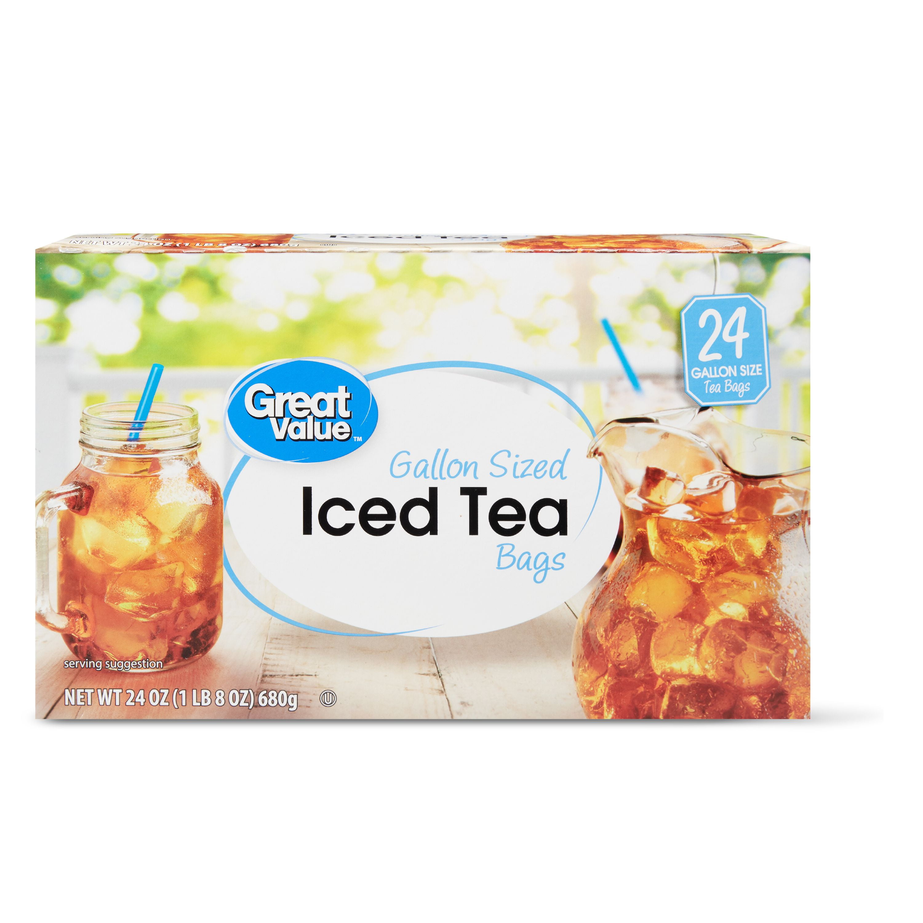 Great Value Iced Tea Bags Gallon Sized 24 Oz Count