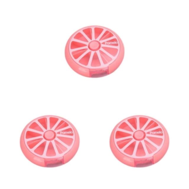 Pastillero Cateissary 7 Rejillas Organizador de tabletas Rosa