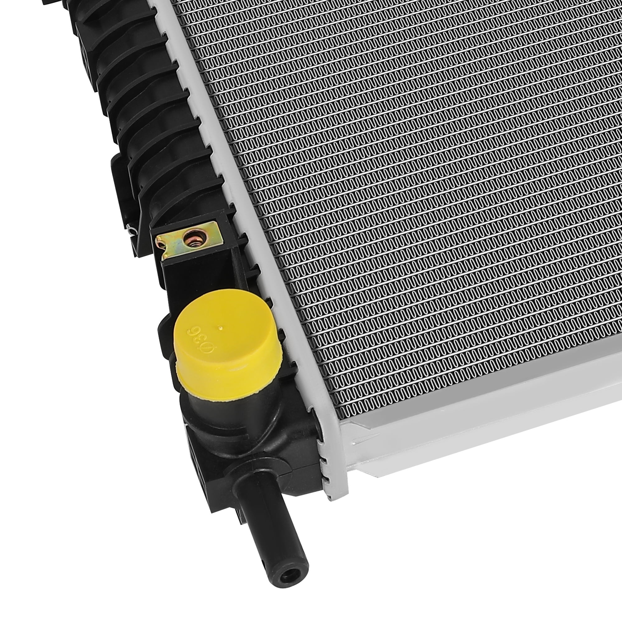 LEDKINGDOMUS Radiator for 2015-2024 Ford Mustang EcoBoost Premium 2.3L L4 Direct Fit Replacement Aluminum Core with Brass Cooler OEM Equivalent