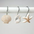 thumbnail image 5 of Visland 12PCS Starfish Seashell Conch Style Shower Curtain Hooks Rust Proof Rings Bathroom Hangers Resin Decorative Shower Curtain Hook, 5 of 5