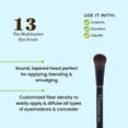 thumbnail image 5 of Sephora Collection The Starter Brush Set 6PC, 3 Face Brushes, 3 Eye Brushes, Makeup Bag Included, Vegan Makeup Gift Set for All Formula Types, 5 of 6