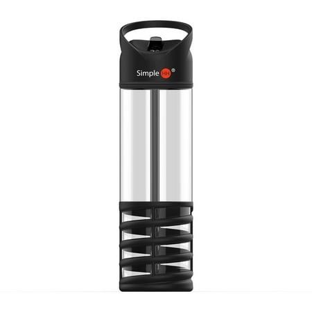 Simple HH Sports Water Bottle with Flip Cap and Built in Straw, Suitable for the both warm and cold beverages| BPA Free | Dishwasher Safe | Non-Toxic