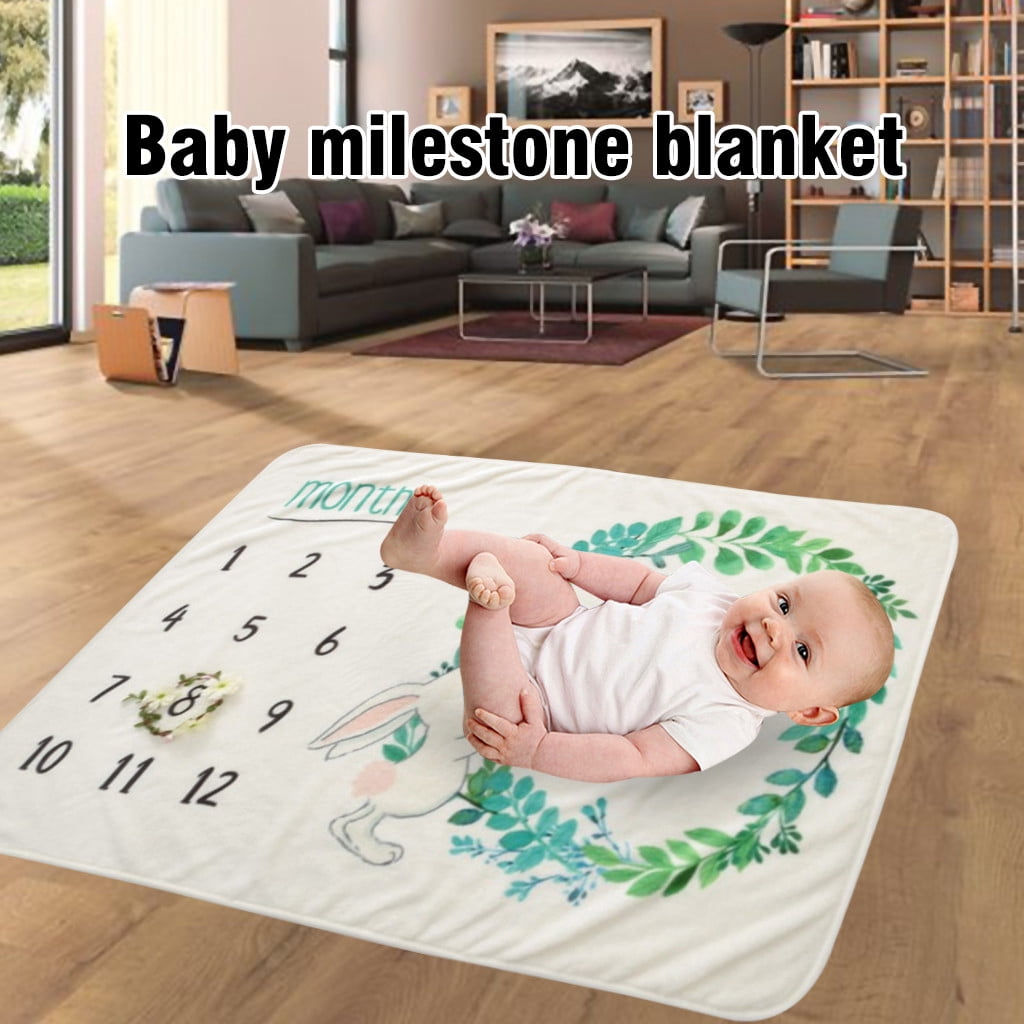 Mud Pie® Monthly Milestone Blanket in White - buybuy BABY