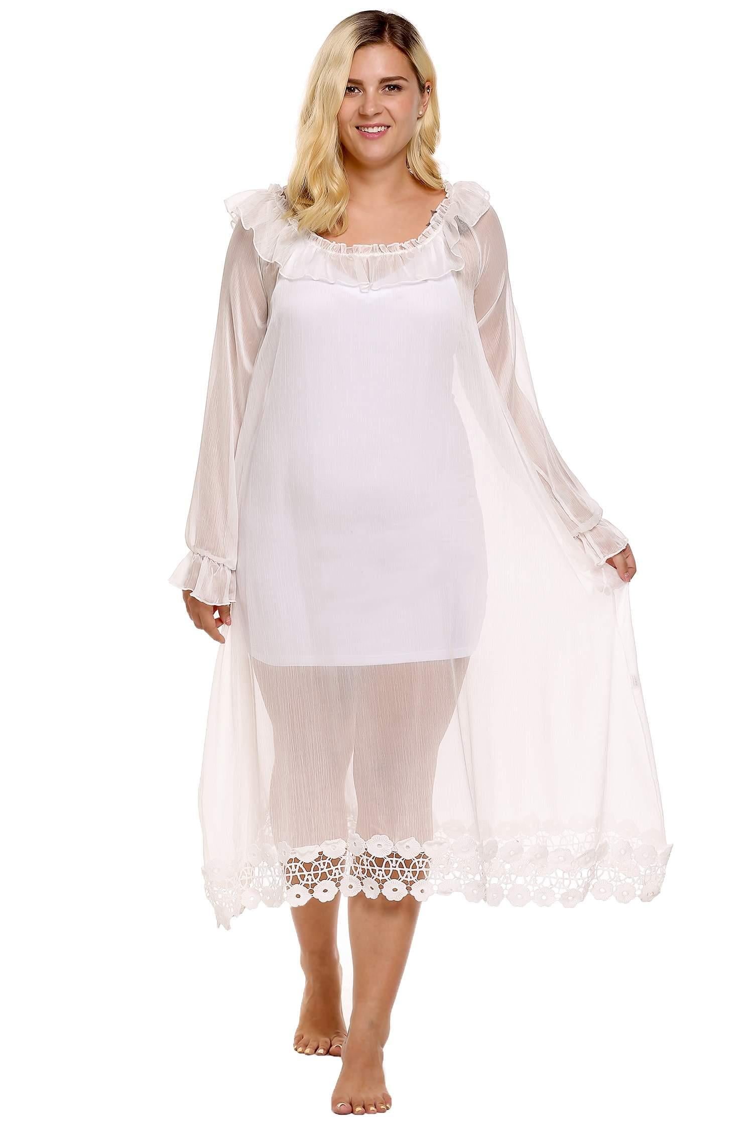 plus size maxi nightgown