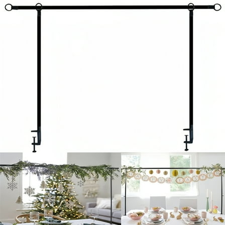 Adjustable 2.6FT-8.5FT Metal Table Arch Stand - Clamp-Mounted for Weddings, Parties & Holidays, No Power Needed