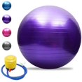 thumbnail image 1 of Pelota de yoga, antiexplosión, engrosada, estabilidad, pelota de equilibrio, pilates, barra, fisioterapia, pelota de ejercicio, regalo, bomba de aire, 1 of 5