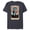 Navy Heather, variant on Tarot Arcana Captain America as the Chariot Card - Short Sleeve Blended T-Shirt for Adults - Customized-Purple