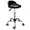 Black, variant on Swivel Rolling Stool with Wheels Height Adjustable Stool Chair Drafting Chair with Backrest Black