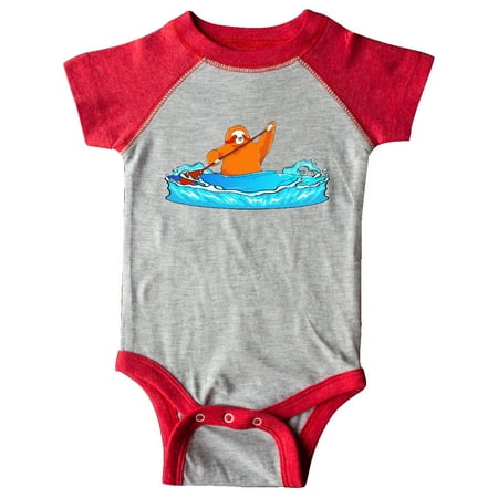 

Inktastic Kayaking Sloth Kayak Gift Baby Boy or Baby Girl Bodysuit